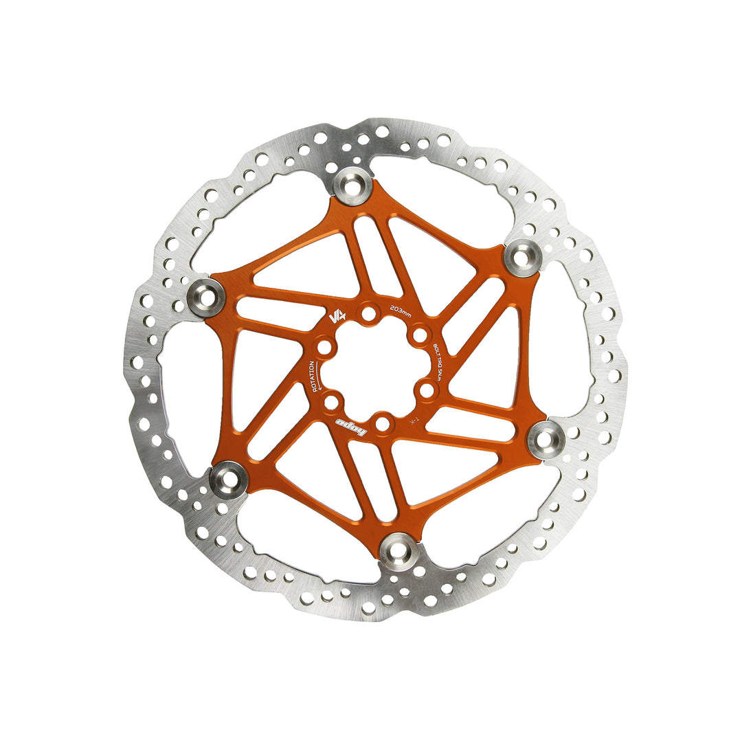 Hope V4 Vented Floating Disc in Orange at Tweed Valley Bikes