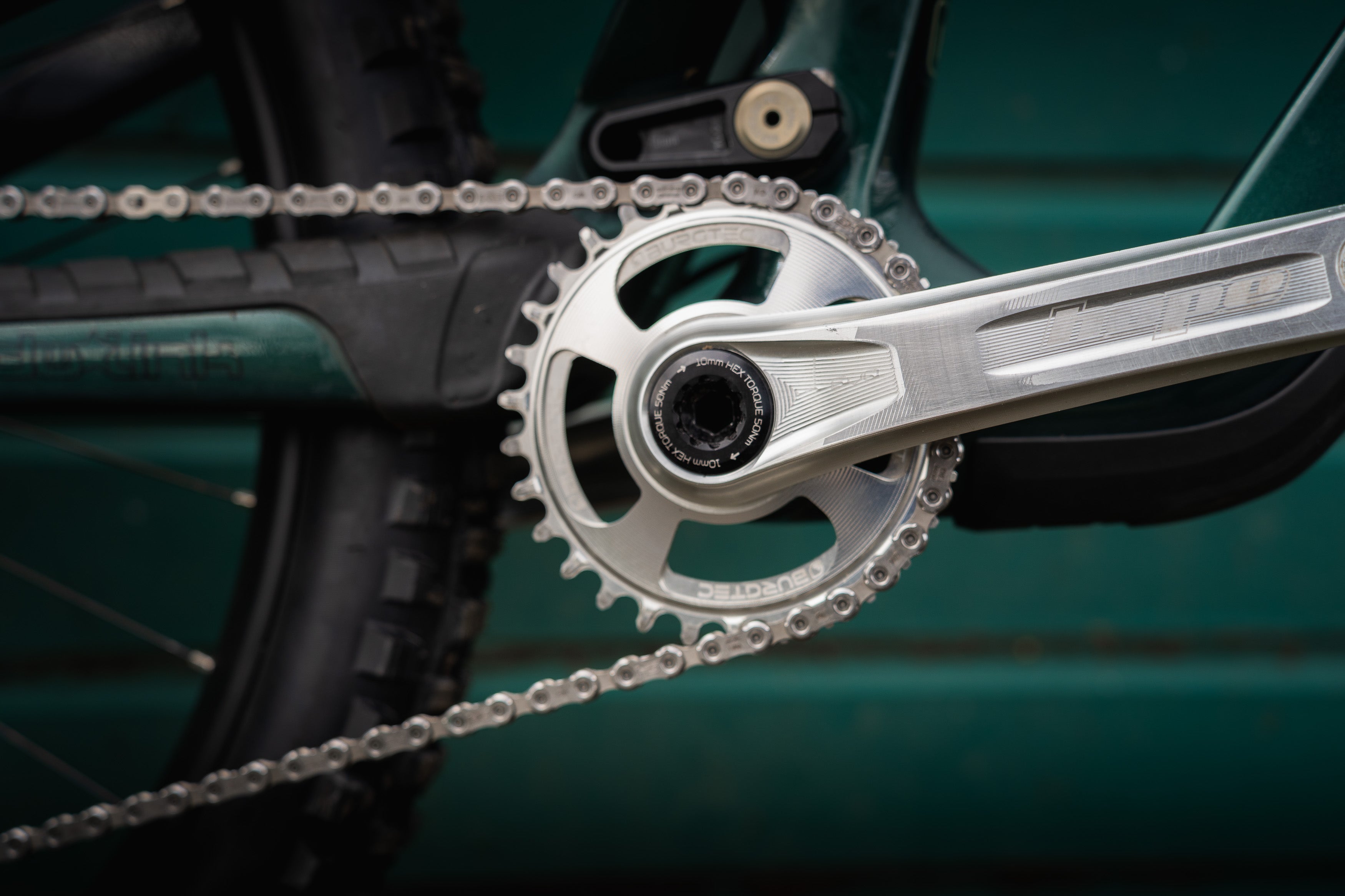 Hope Evo Chainset in Silver
