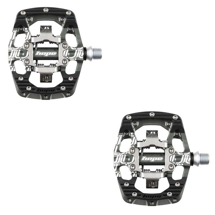 Hope Union Gravity Clipless Pedals in Smoke