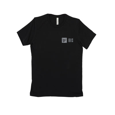 Ibis Badge Tee in Black and Silver at Tweed Valley Bikes