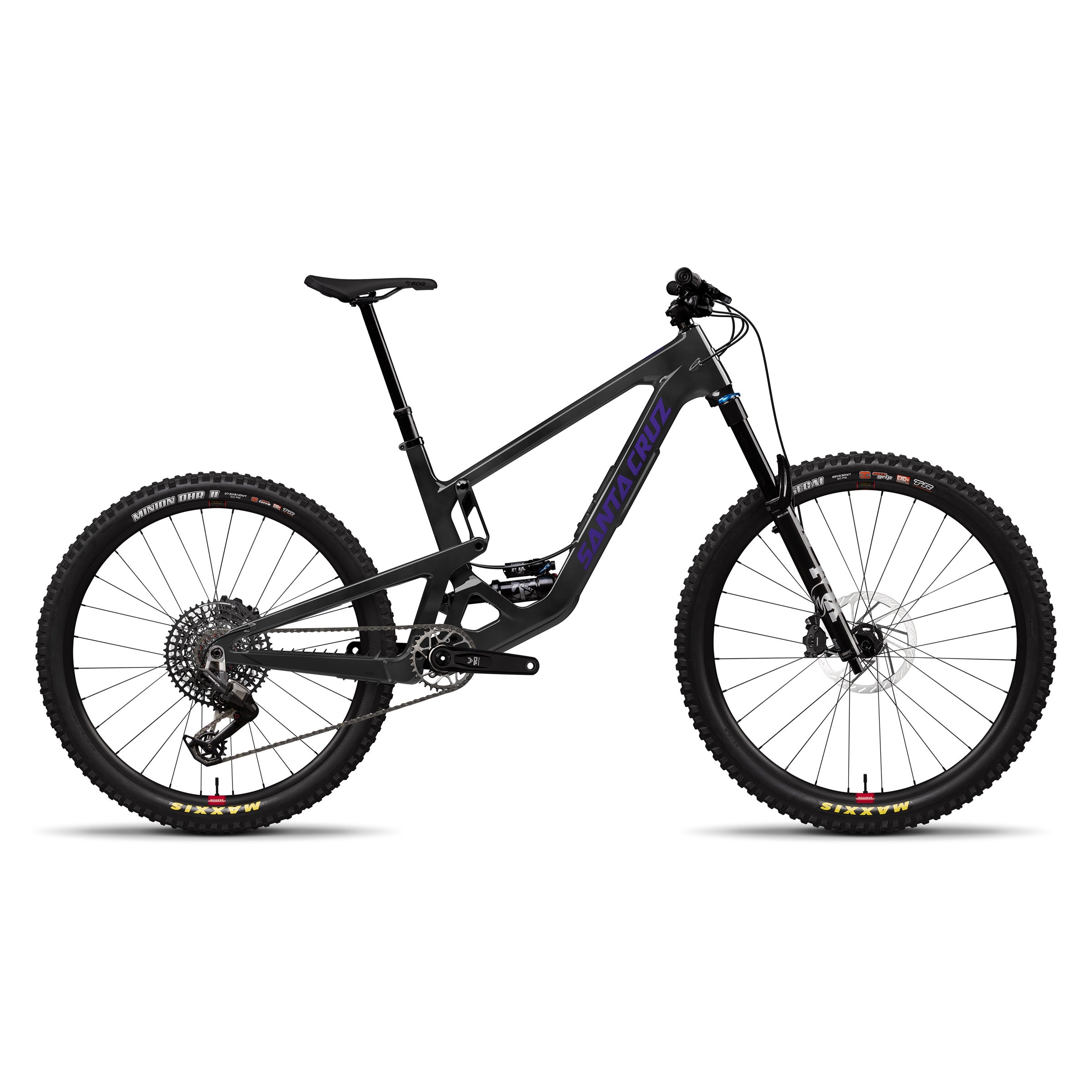 Santa Cruz Bronson V5 C 90 Kit MX 2025 in Gloss Carbon at Tweed Valley Bikes