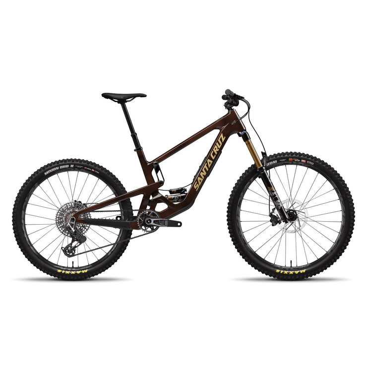 Santa Cruz Bronson V5 CC XO AXS Kit MX - 2025 in Gloss Root Beer at Tweed Valley Bikes