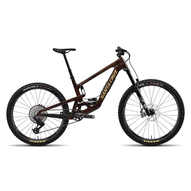 Santa Cruz Bronson V5 in Translucent Root Beer at Tweed Valley Bikes