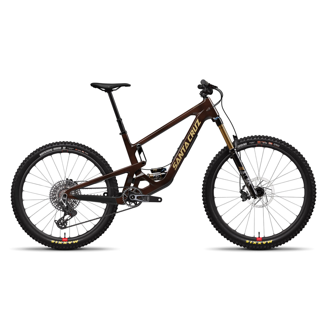 Santa Cruz Bronson V5 CC XO AXS RSV Kit MX - 2025 in Translucent Root Beet at Tweed Valley Bikes
