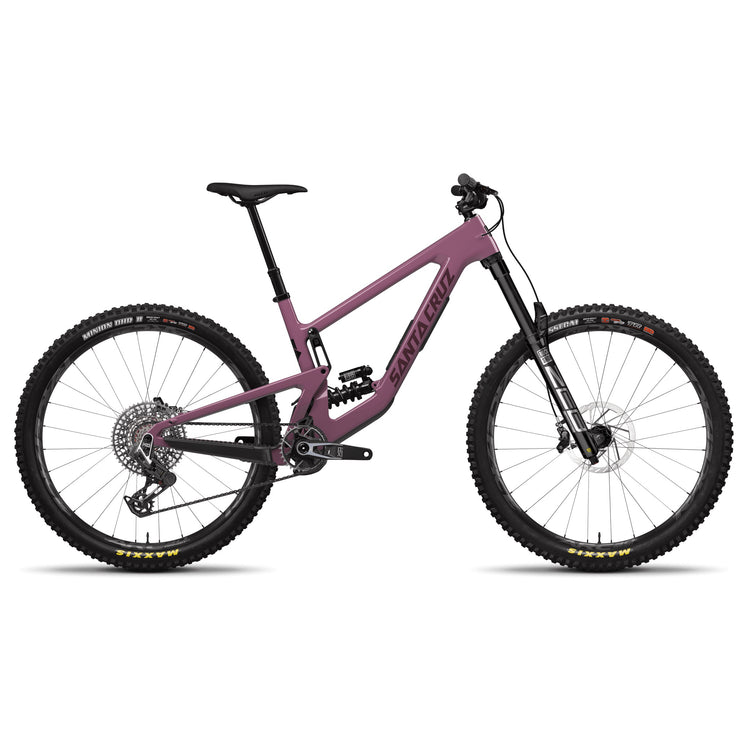 Santa Cruz Bicycles Megatower CC XO AXS T-Type with Coil Shock in Gloss Purple at Tweed Valley Bikes