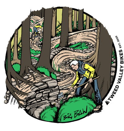 Tweed Valley Bikes Trail Series Sticker Big Baw