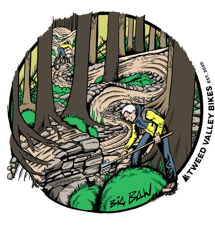 Tweed Valley Bikes Trail Series Sticker Big Baw