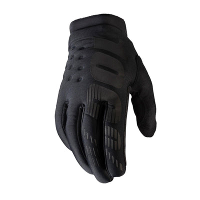 100% Brisker Cold Weather Glove in Black at Tweed Valley Bikes