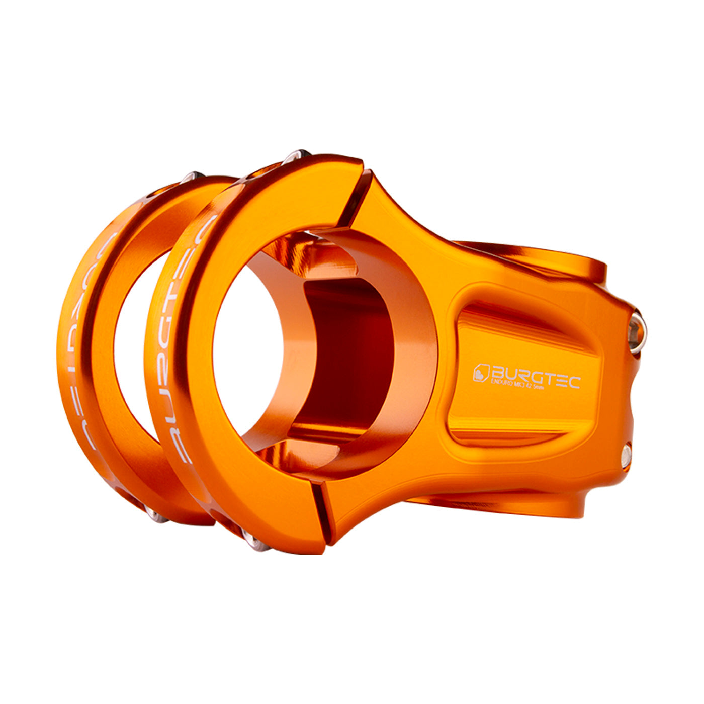 Burgtec Enduro Stem Iron Bro Orange at Tweed Valley Bikes