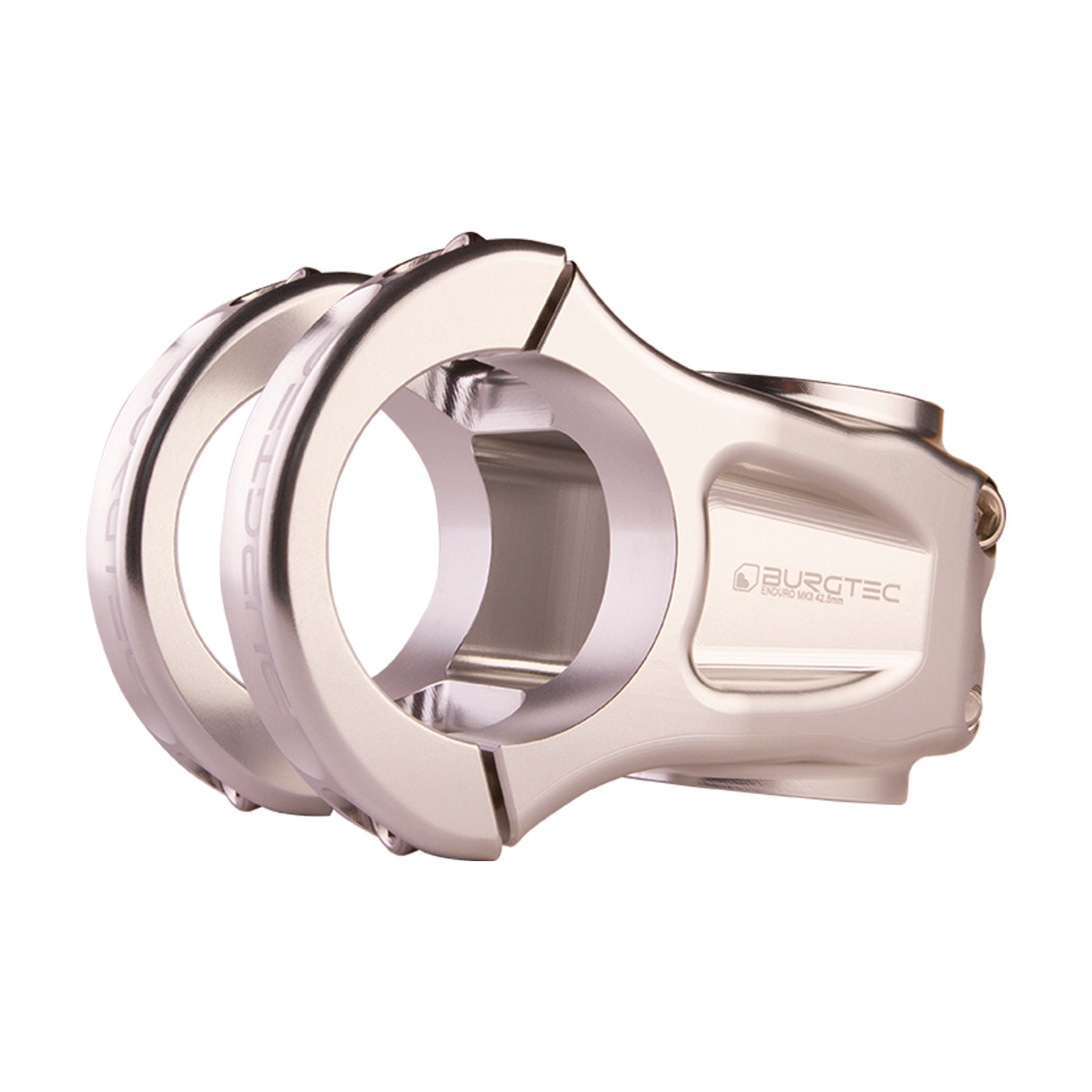 Burgtec Enduro Stem Rhodium Silver at Tweed Valley Bikes