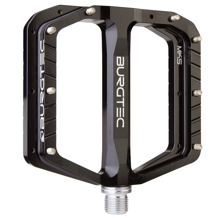 Burgtec Penthouse Flat MK5 Pedals in Black at Tweed Valley Bikes