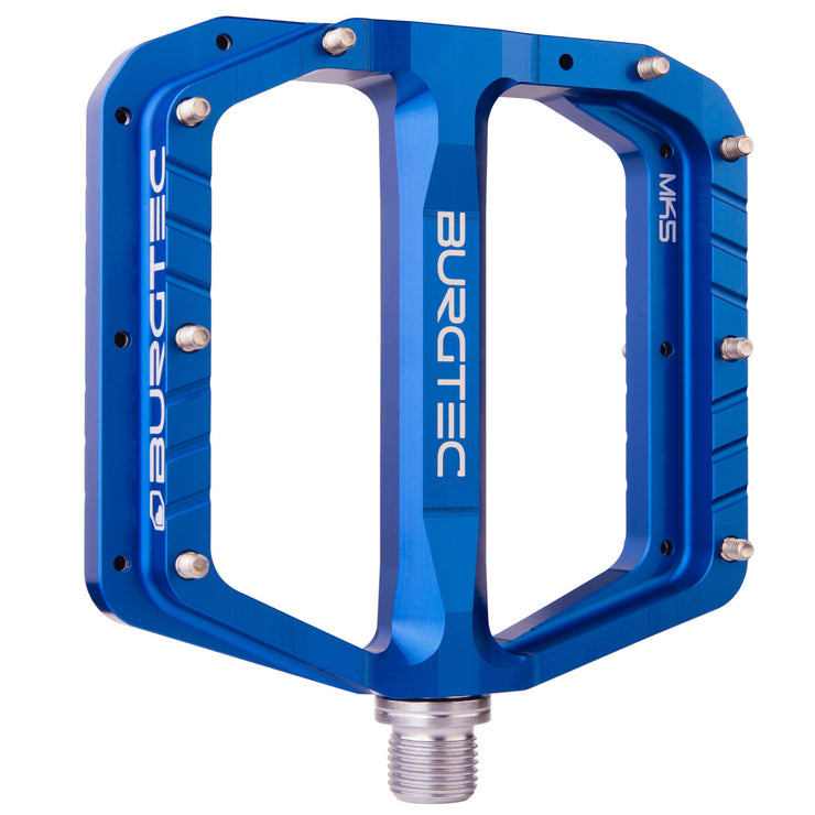 Burgtec Penthouse Flat MK5 Pedals in Deep Blue at Tweed Valley Bikes