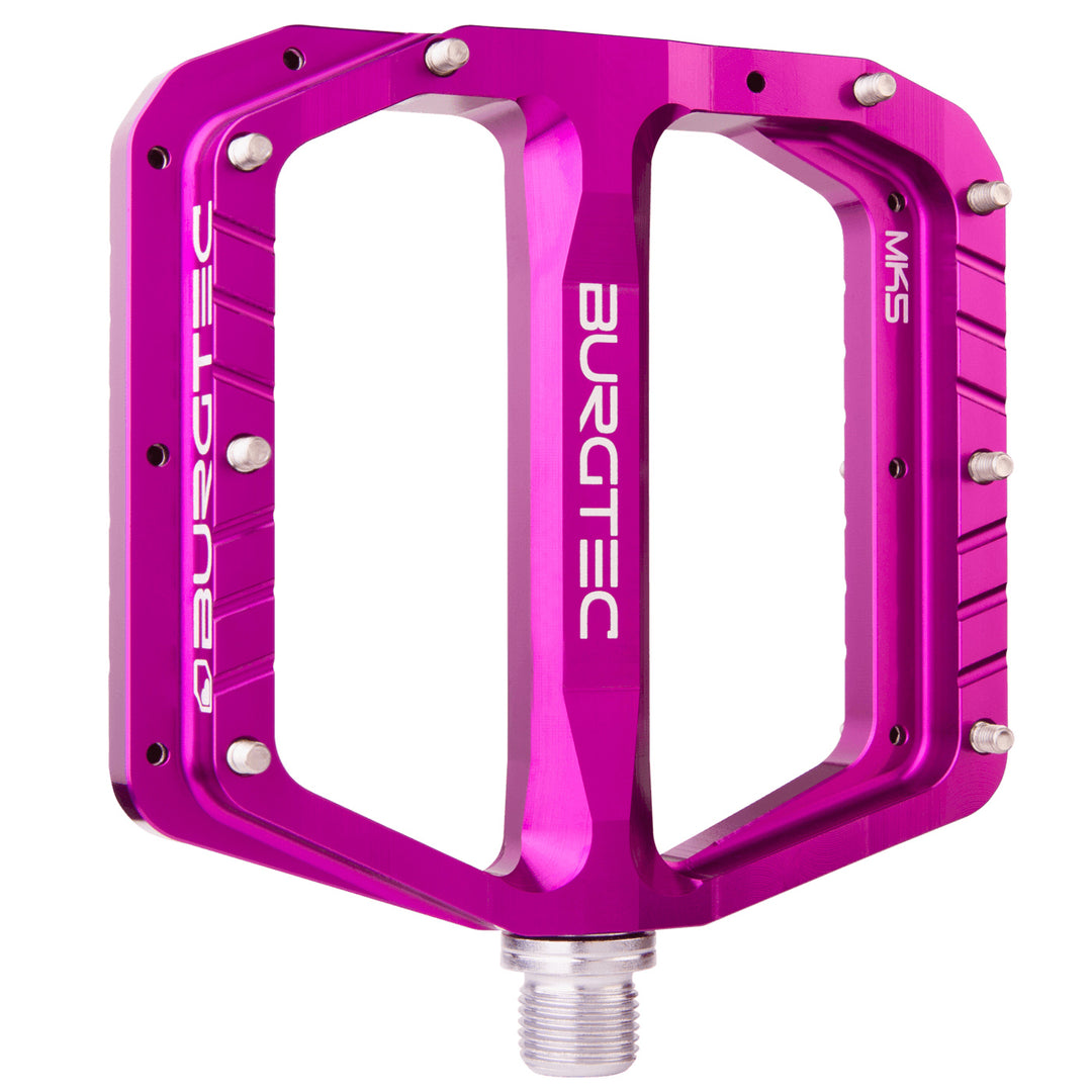 Burgtec Penthouse Flat MK5 Pedals in Purple Rain at Tweed Valley Bikes