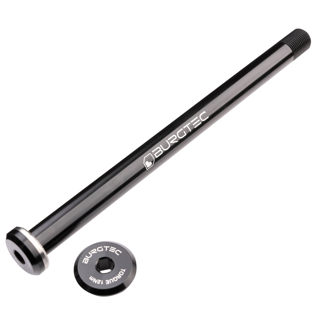 Burgtec Santa Cruz 168.5mm Rear Axle in Black at Tweed Valley Bikes