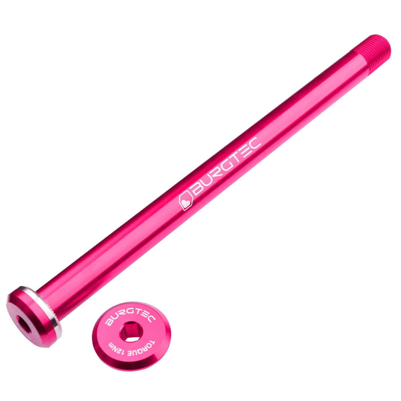 Burgtec Santa Cruz 168.5mm Rear Axle in Toxic Barbie at Tweed Valley Bikes