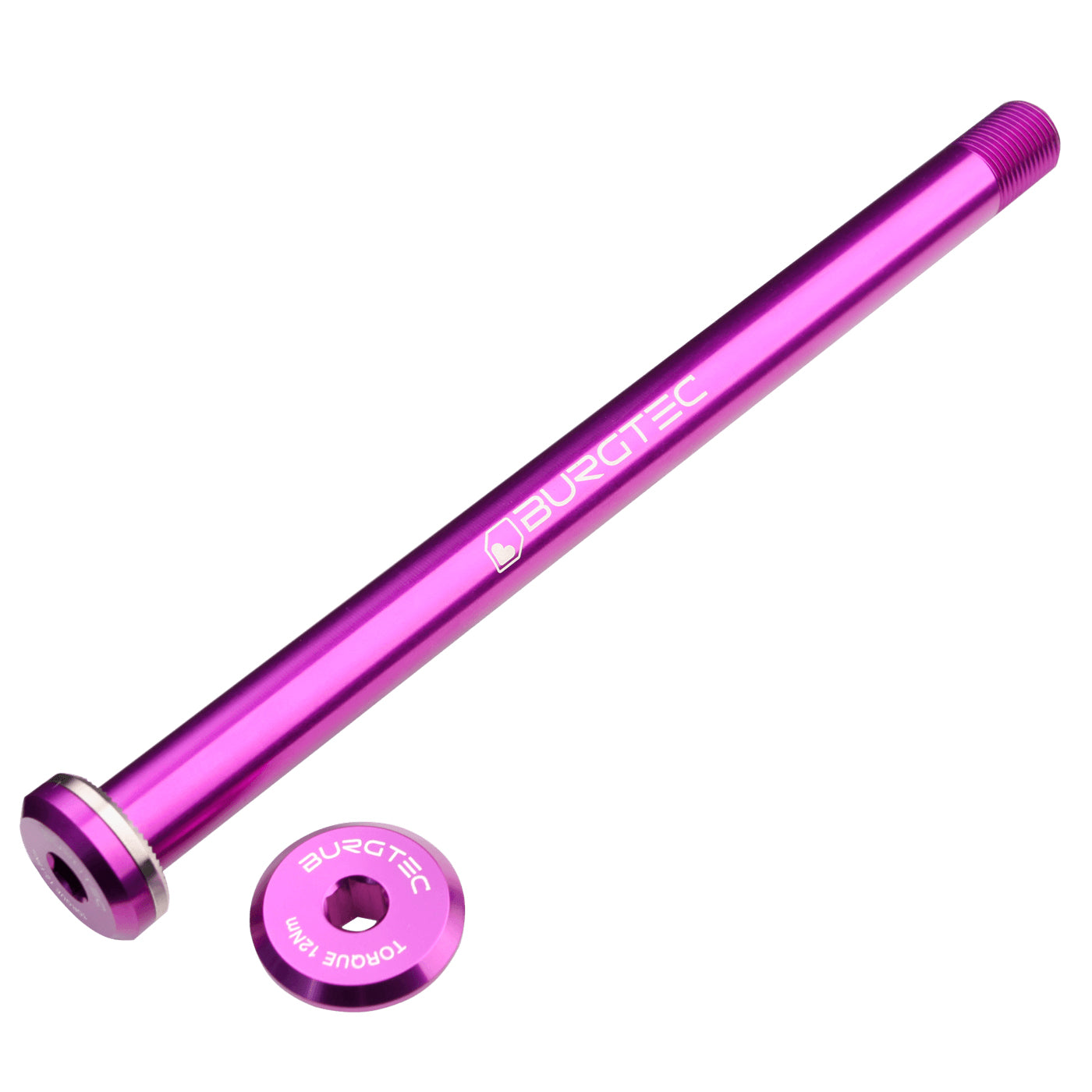 Burgtec Santa Cruz 168.5mm Rear Axle in Purple Rain at Tweed Valley Bikes
