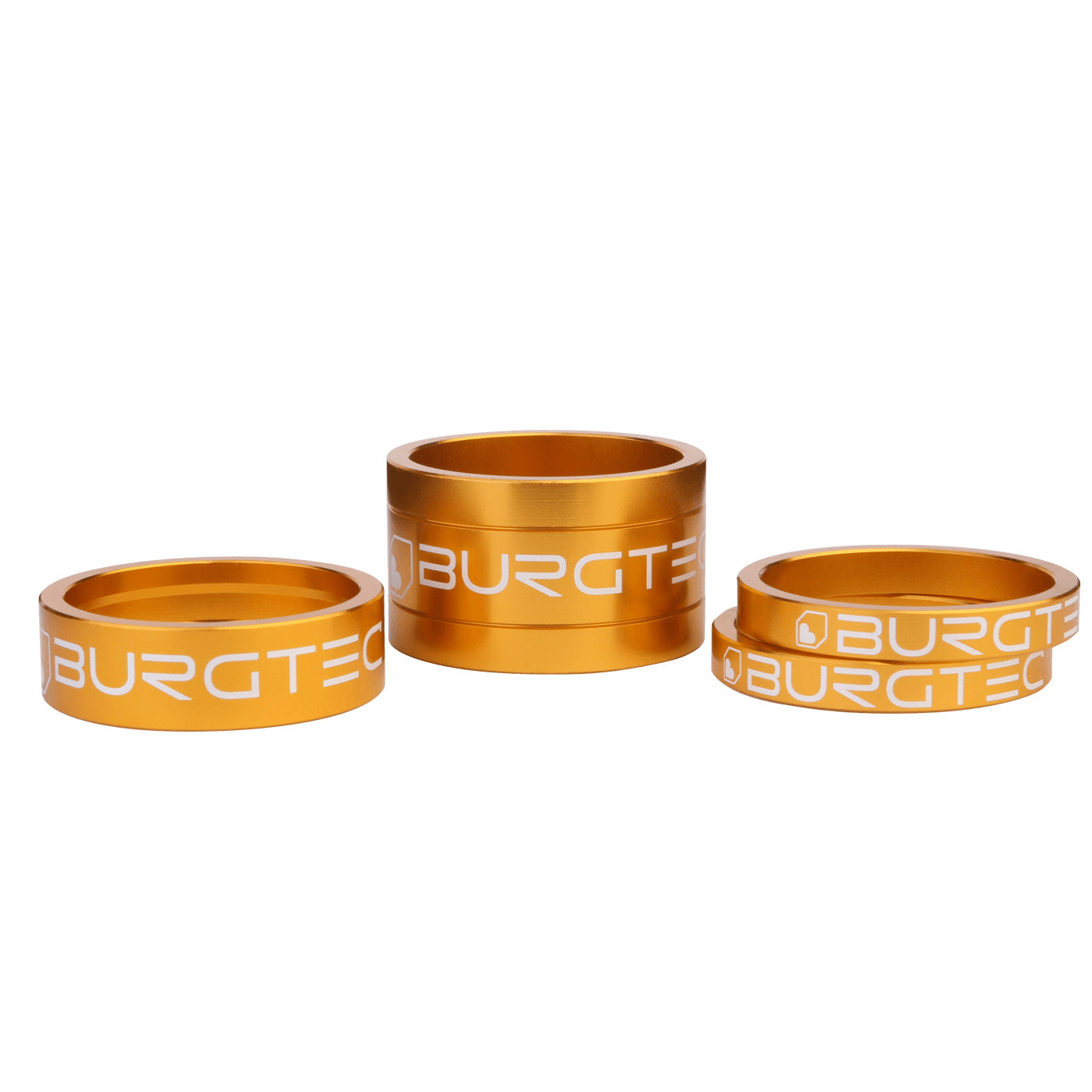 Burgtec Stem Spacers in Gold at Tweed Valley Bikes