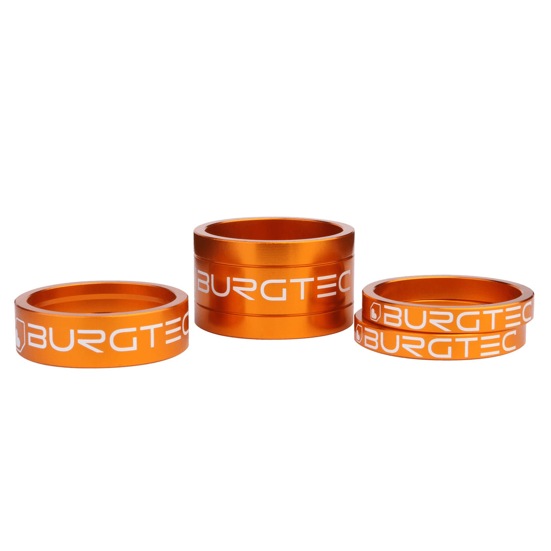 Burgtec Stem Spacers in Orange at Tweed Valley Bikes