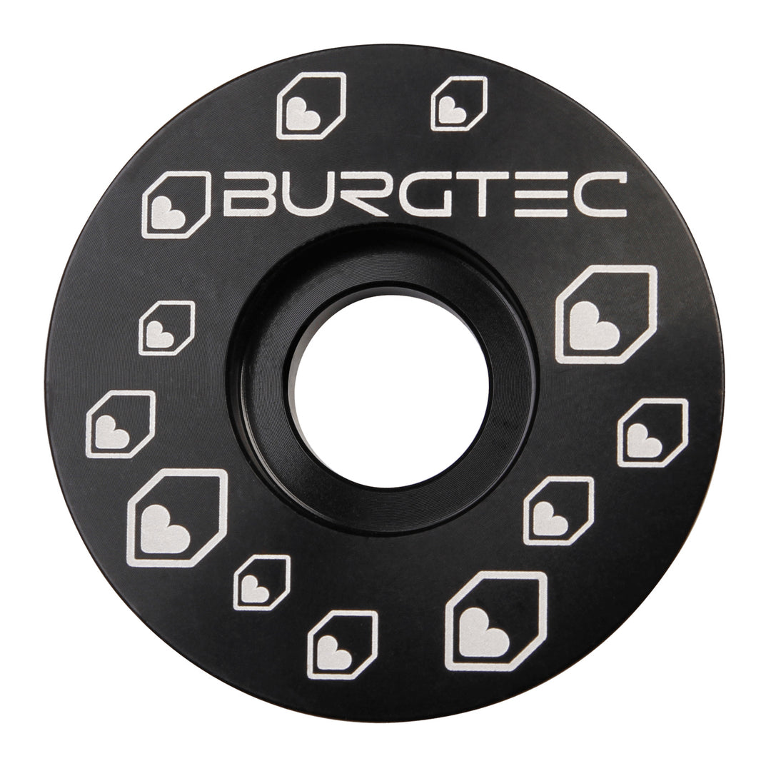 Burgtec Top Cap in Black at Tweed Valley Bikes
