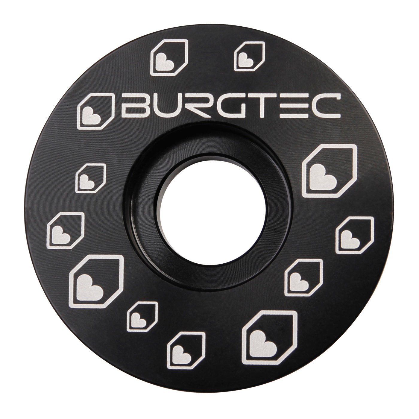 Burgtec Top Cap in Black at Tweed Valley Bikes