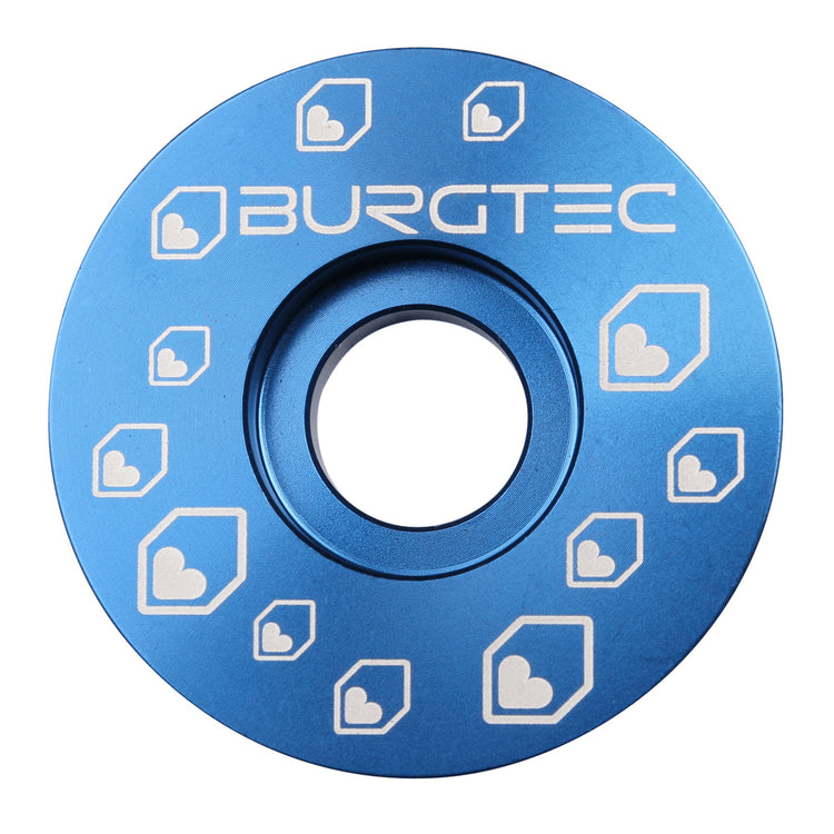 Burgtec Top Cap in Deep Blue at Tweed Valley Bikes
