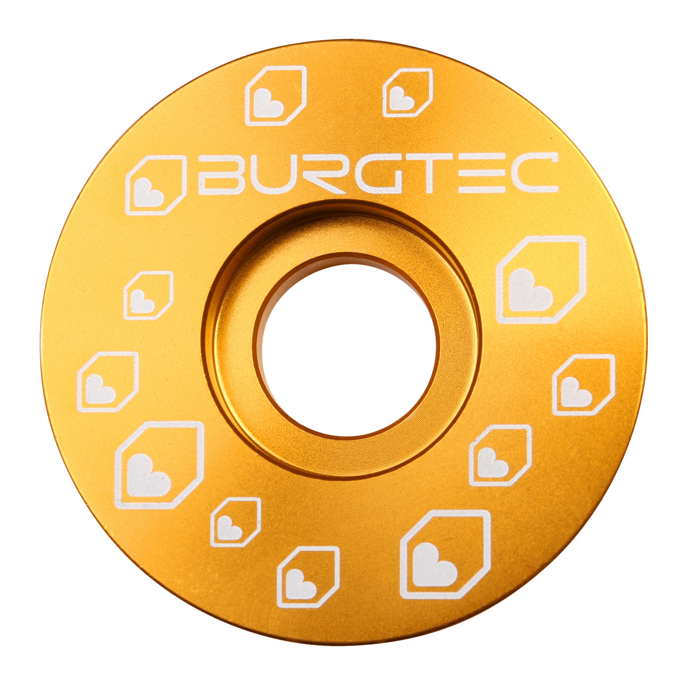 Burgtec Top Cap in Bullion at Tweed Valley Bikes