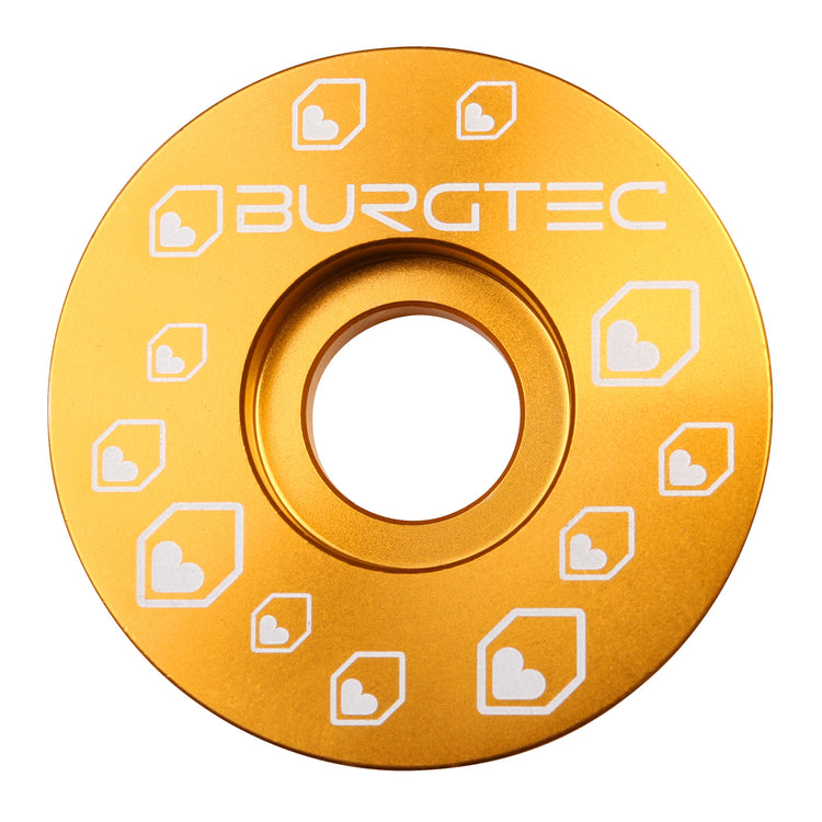Burgtec Top Cap in Bullion at Tweed Valley Bikes