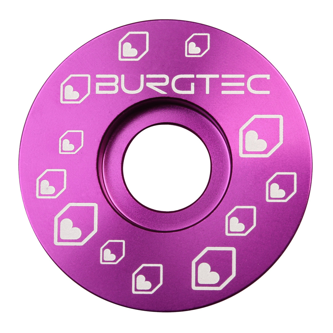 Burgtec Top Cap in Purple Rain at Tweed Valley Bikes