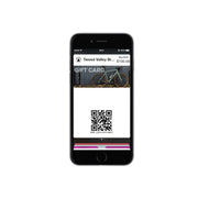 Tweed Valley Bikes Gift Voucher Gift Card on a Mobile Phone for use in web store