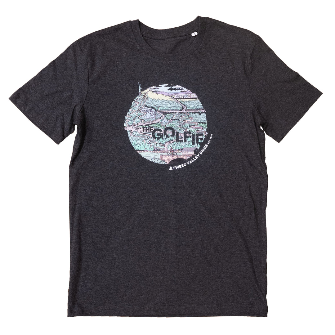 Tweed Valley Bikes  Trail Series T-shirt in  dark Heather Grey at Tweed Valley Bikes