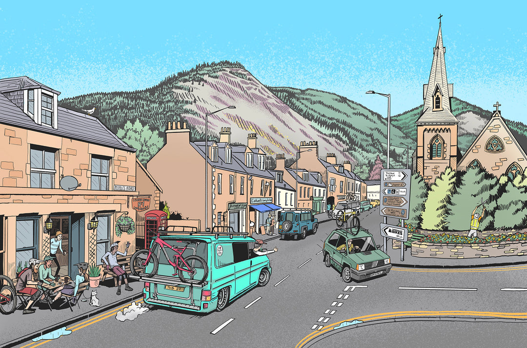 Tweed Valley Bikes "Visit Innerleithen" Print
